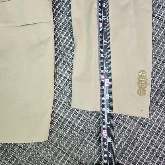 Paul Betenly Blazer Jacket Mens 42L Tan Beige 2 Button Front Preppy Sport Coat - Picture 11 of 16